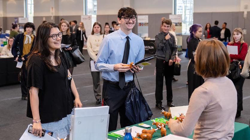 Students at 2024 Career and Internship Fair.